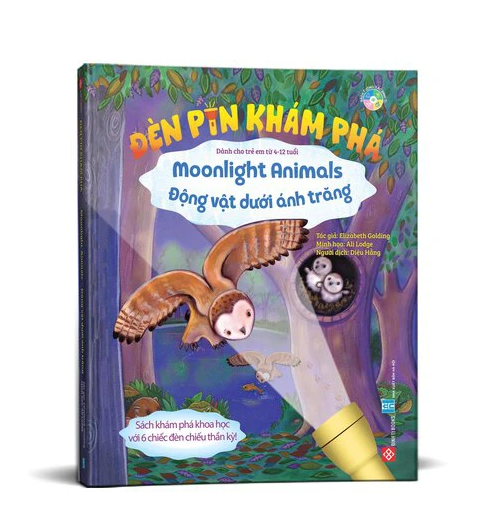 Sách Đèn pin khám phá – Moonlight Animals – Động vật dưới ánh trăng