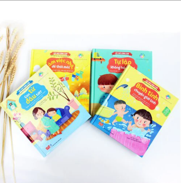 Kỹ năng đầu đời cho bé – Lật mở cùng con (Trọn bộ 4 cuốn)