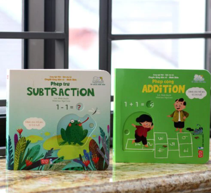 Set 2 cuốn Chuyển động đếm số – Math slide – Phép cộng + Phép trừ