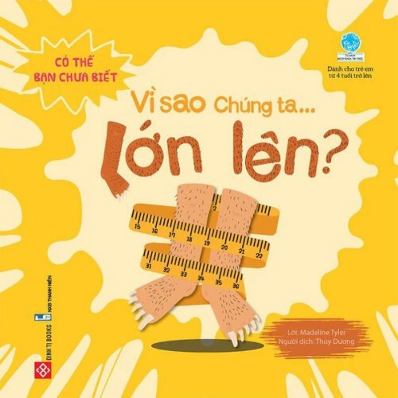 Sách Có thể bạn chưa biết – Vì sao chúng ta lớn lên?