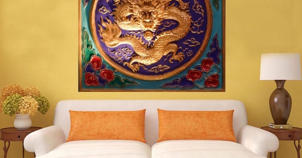 Tranh Treo Tường Rồng Nghệ Thuật 02 (3 tấm 40×60 cm)