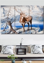 Tranh Treo Tường Chú Hươu 01 (3 Tấm 40×60 cm)