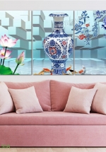 Tranh Treo Tường Cá Nghệ Thuật 15 (3 Tấm 40×60 Cm)