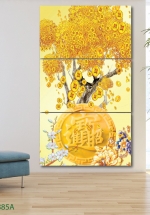 Tranh Treo Tường Cây Tài Lộc 08 (3 Tấm 40×60 Cm)