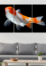Tranh Treo Tường Cá Nghệ Thuật 17 (3 Tấm 40×60 Cm)