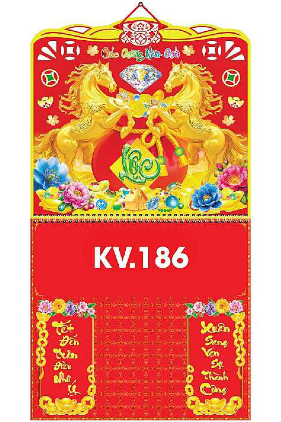 19 Mẫu Bìa Lịch 2026 Lò Xo Bế Nổi (37×70 cm) – NSKV186 – NSKV204 (Tuỳ Chọn 5 Chân Bìa)