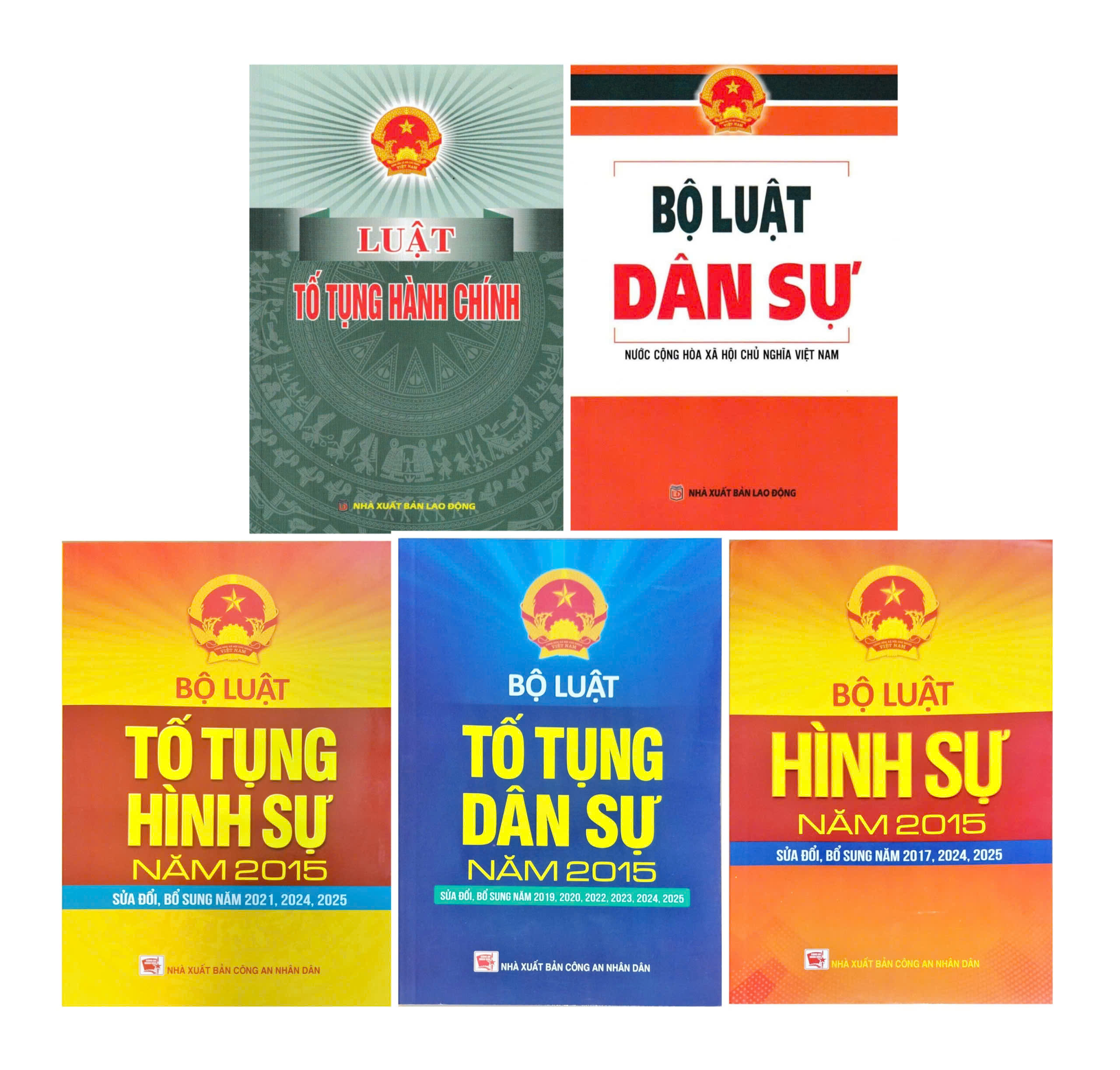 Combo 5 Cuốn Sách Bộ Luật Dân Sự – Hình Sự – Hành Chính
