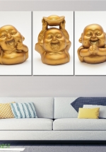 Tranh Treo Tường Ba Ông Thần Tài 03 (3 Tấm 40×60 Cm)