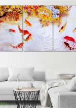 Tranh Treo Tường Cá Nghệ Thuật 01 (3 Tấm 40×60 Cm)