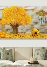 Tranh Treo Tường Cây Tài Lộc 01 (3 tấm 40×60 Cm)