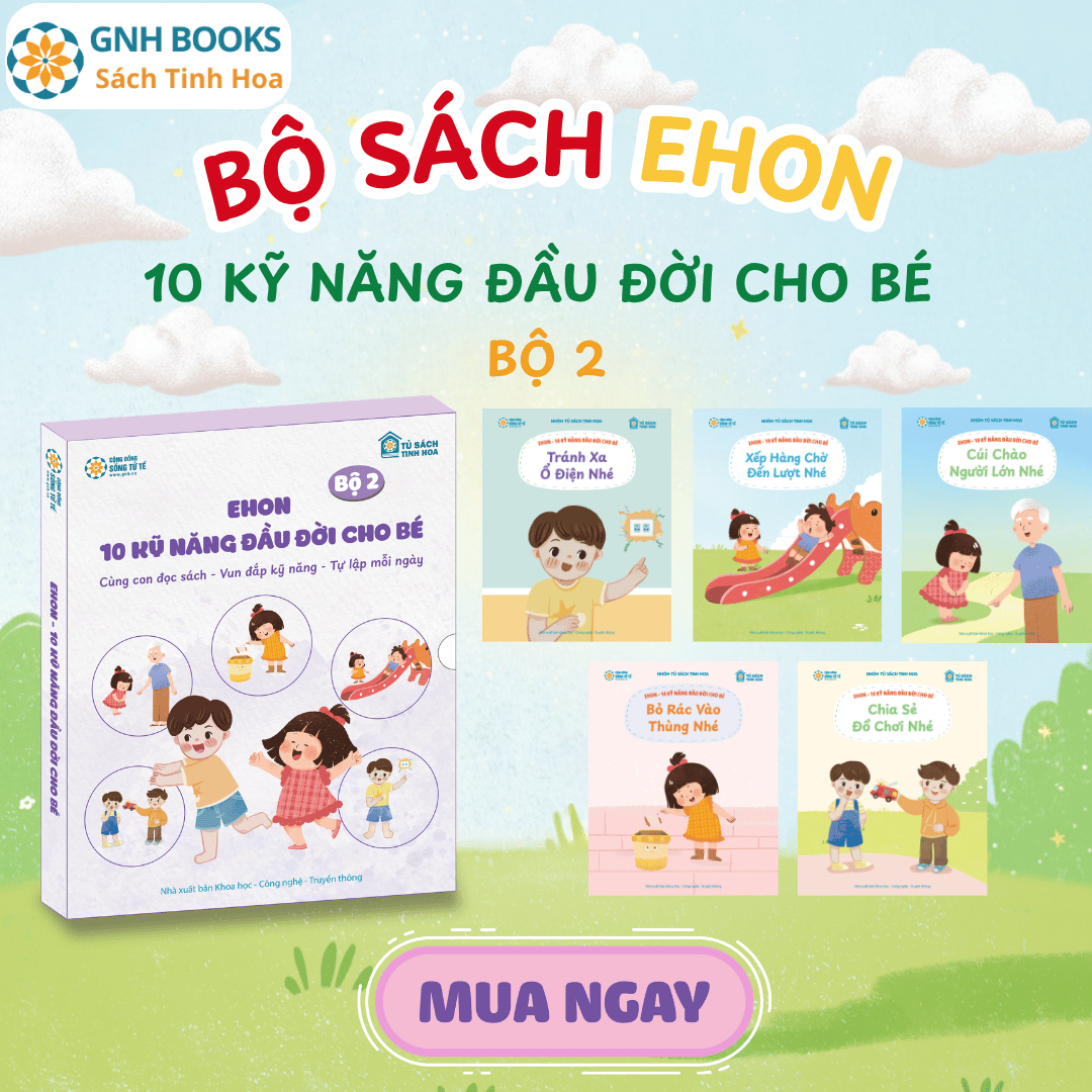 Bộ Sách Ehon 10 Kỹ Năng Đầu Đời Cho Bé – Bộ 2 (5 Cuốn)
