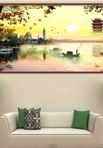Tranh Phong Cảnh Nghệ Thuật Hoàng Hôn – NS2603