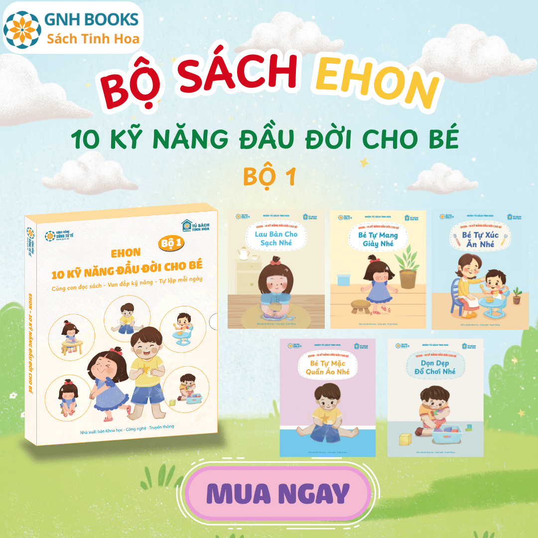 Bộ Sách Ehon 10 Kỹ Năng Đầu Đời Cho Bé – Bộ 1 (5 cuốn)