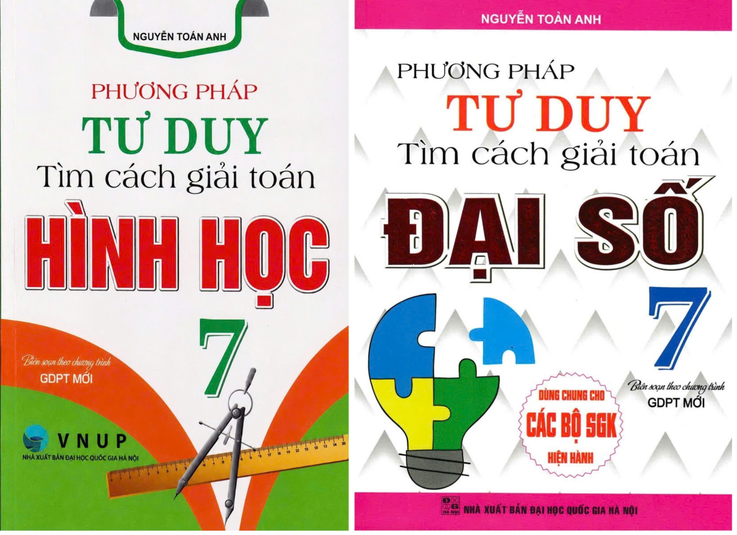 Combo Phương Pháp Tư Duy Tìm Cách Giải Toán Lớp 7 (Dùng Chung Cho Các Bộ SGK Mới Hiện Hành) (Bộ 2 Cuốn)