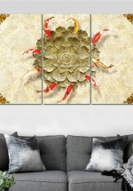 Tranh Treo Tường Cá Nghệ Thuật 31 (3 Tấm 40×60 Cm)