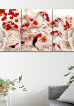 Tranh Treo Tường Cá Nghệ Thuật 32 (3 Tấm 40×60 Cm)