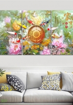 Tranh Treo Tường Cá Nghệ Thuật 33 (3 Tấm 40×60 Cm)