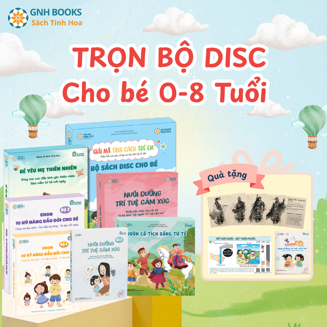 Combo 1: Bộ sách DISC cho trẻ 0-8 tuổi
