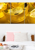 Tranh Treo Tường Tài Lộc 01 (3 tấm 40×60 Cm)