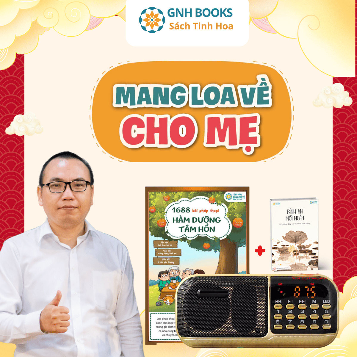 Combo Loa Pháp Thoại 1688 Bài hàm dưỡng tâm hồn Phiên bản 3 Bình an mỗi ngày