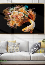 Tranh Treo Tường Cá Nghệ Thuật 08 (3 Tấm 40×60 Cm)