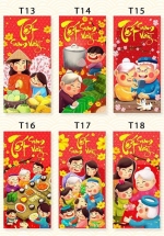 Bao Lì Xì Đỏ Tết Sum Vầy