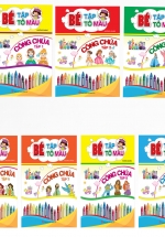 Combo Bé Tập Tô Màu Công Chúa (10 cuốn)