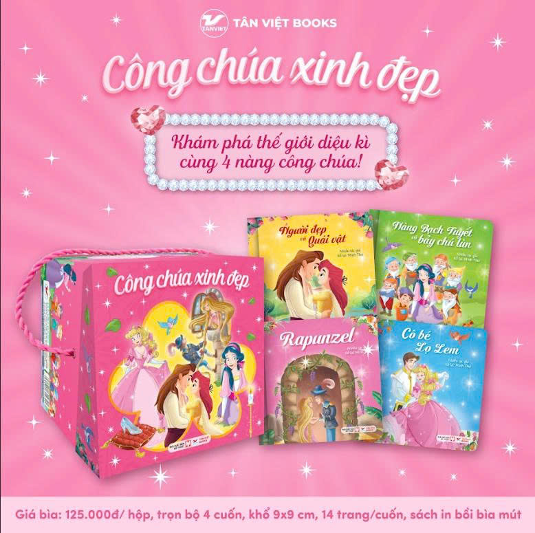 Bộ Hộp Công Chúa Xinh Đẹp – Trọn Bộ 4 Cuốn