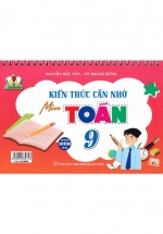 Bộ Lịch Kiến Thức Cần Nhớ Môn Toán 9 (Dùng Chung Các Bộ SGK Hiện Hành)