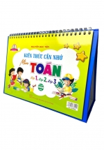 Bộ Lịch Kiến Thức Cần Nhớ Môn Toán Lớp 1, Lớp 2, Lớp 3 (Dùng Chung Các Bộ SGK Hiện Hành)
