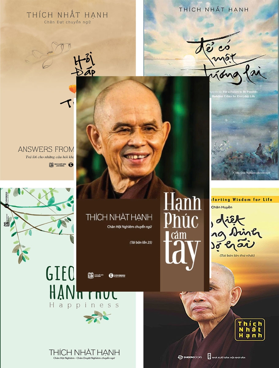 Bộ Sách Hay Của Thích Nhất Hạnh: Không Diệt Không Sinh Đừng Sợ Hãi + Hạnh Phúc Cầm Tay + Gieo Trồng Hạnh Phúc + Để Có Một Tương Lai + Hỏi Đáp Từ Trái Tim (5 Cuốn)