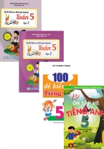 Bộ Sách Ôn Tập Hè Lớp 5 Toán + Văn + Anh : Theo Chương Trình Mới (Bộ 4 Cuốn)