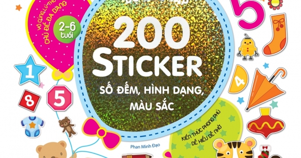 Bộ Sưu Tập 200 Sticker – Số Đếm, Hình Dạng, Màu Sắc