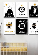Tranh Canvas Treo Tường Gấu Và Các Bạn