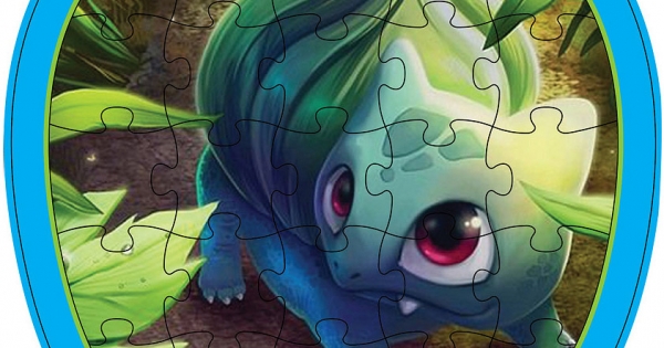 Bộ Tranh Lắp Ghép Trái Cây – Bé Tự Tô Màu 26 (Bulbasaur Pokémon)