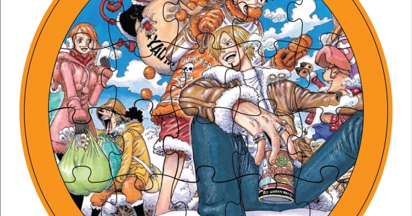 Bộ Tranh Lắp Ghép Trái Cây – Bé Tự Tô Màu 27 (Đảo Hải Tặc – One Piece)