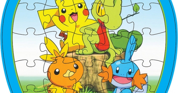 Bộ Tranh Lắp Ghép Trái Cây – Bé Tự Tô Màu 29 (Pikachu Pokémon)