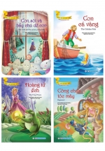 Bộ Truyện Song Ngữ Anh – Việt Dành Cho Trẻ Từ 3 Tuổi: Công Chúa Tóc Mây + Hoàng Tử Ếch + Con Cá Vàng + Con Sói Và Bảy Chú Dê Con (Bộ 4 Cuốn)