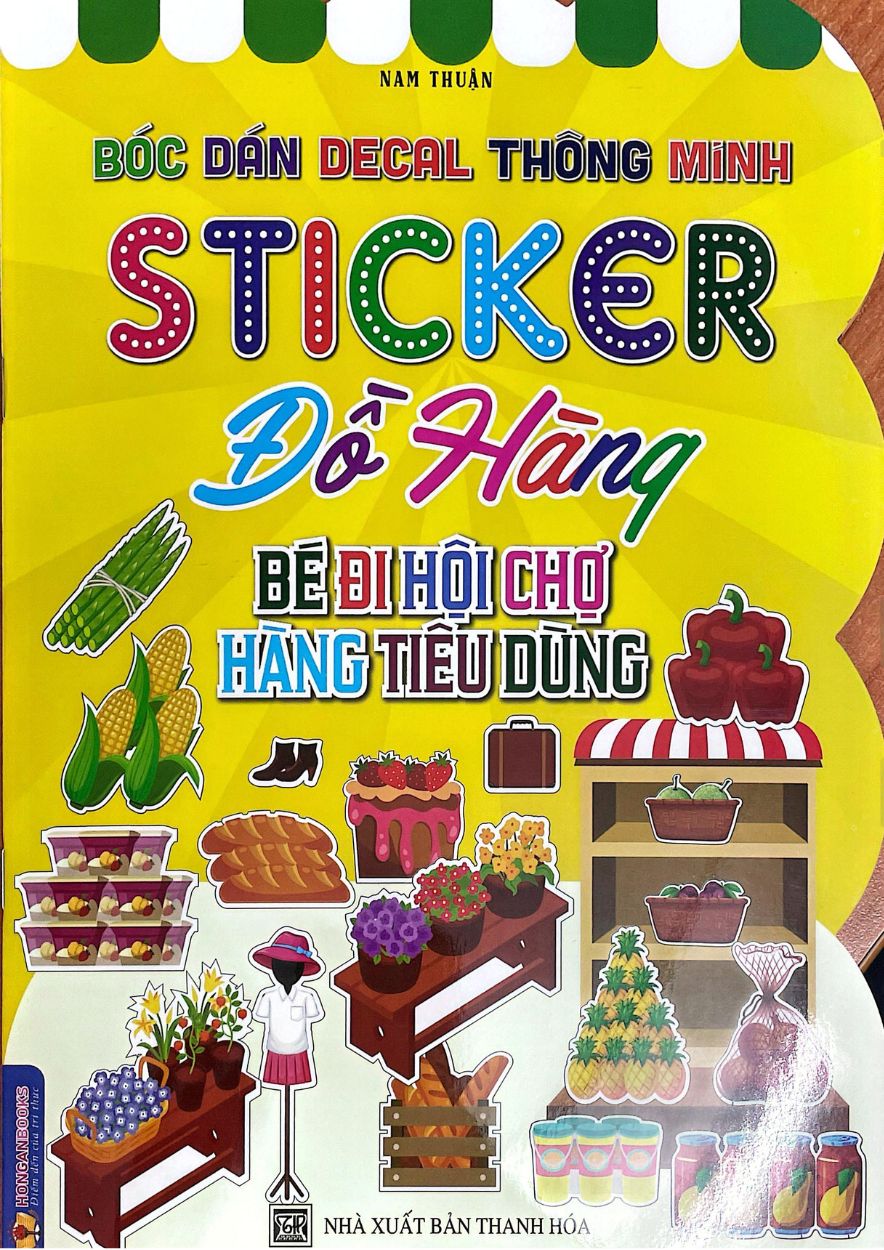 Bóc Dán Decal Thông Minh Sticker Đồ Hàng Bé Đi Hội Chợ Hàng Tiêu Dùng