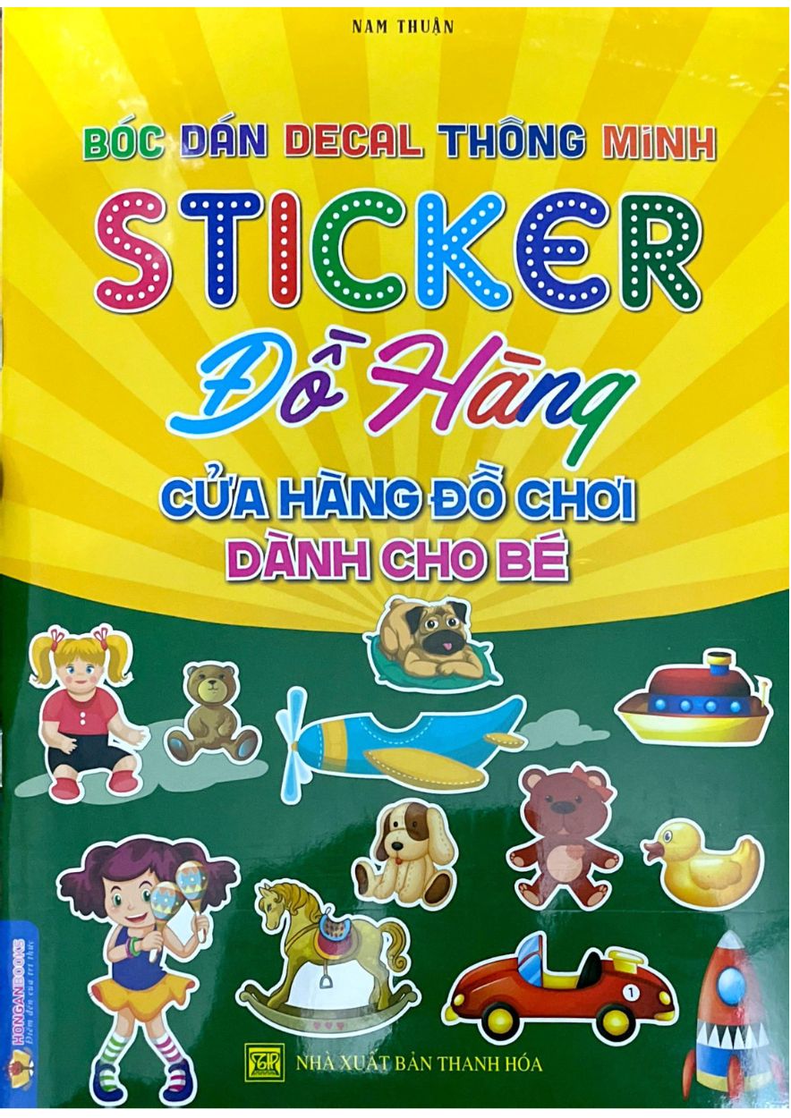 Bóc Dán Decal Thông Minh Sticker Đồ Hàng Cửa Hàng Đồ Chơi Dành Cho Bé