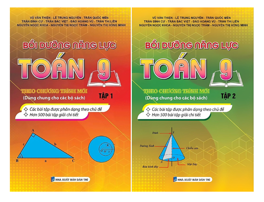 Bồi Dưỡng Năng Lược Toán 9 Theo Chương Trình Mới – Tập 1 + 2 (Dùng Chung Cho Các Bộ Sách)