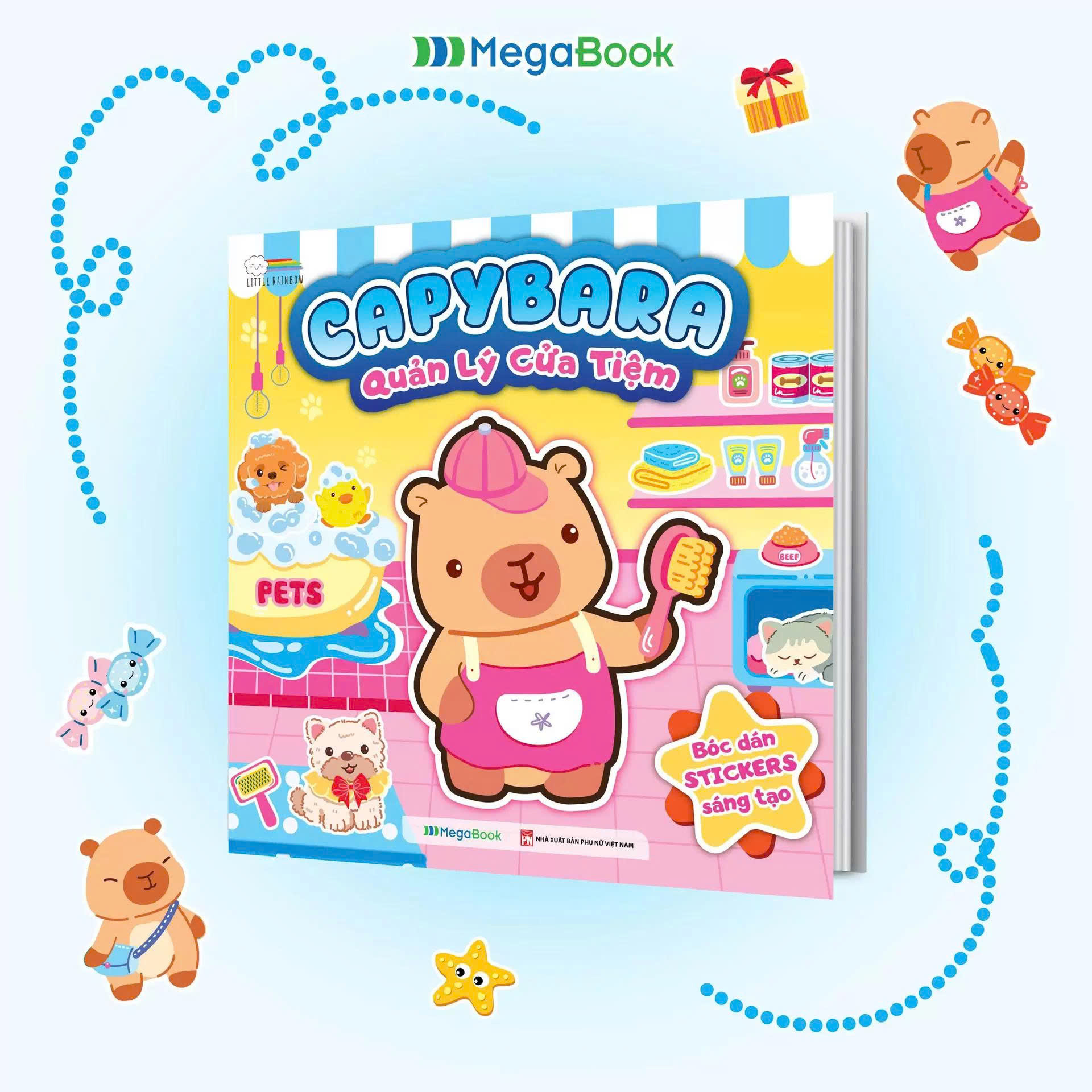 Capybara – Quản Lý Cửa Tiệm (Đồ Chơi Bóc Dán Stickers Cho Bé)