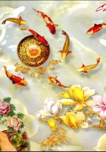 Tranh Cửu Ngư Quần Hội – TP60001