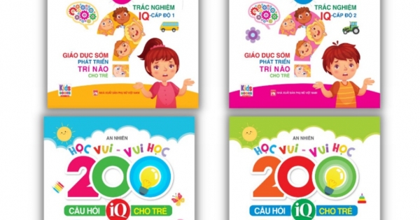 Combo 200 Câu Hỏi IQ Cho Trẻ Cấp Độ 1 Đến 4 (Bộ 4 Cuốn)