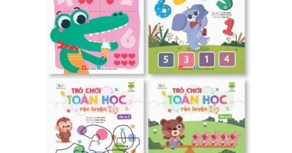 Combo (4 tập): Trò Chơi Toán Học Rèn Luyện IQ