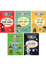 Combo 5 Cuốn Steam For Kids 3-6 Tuổi: Tớ Thích Du Hành Vũ Trụ + Thiên Nhiên Kì Thú + Tớ Là Phù Thủy Tí Hon + Tớ Là Kĩ Sư Nhí + Tớ Là Đầu Bếp Nhí