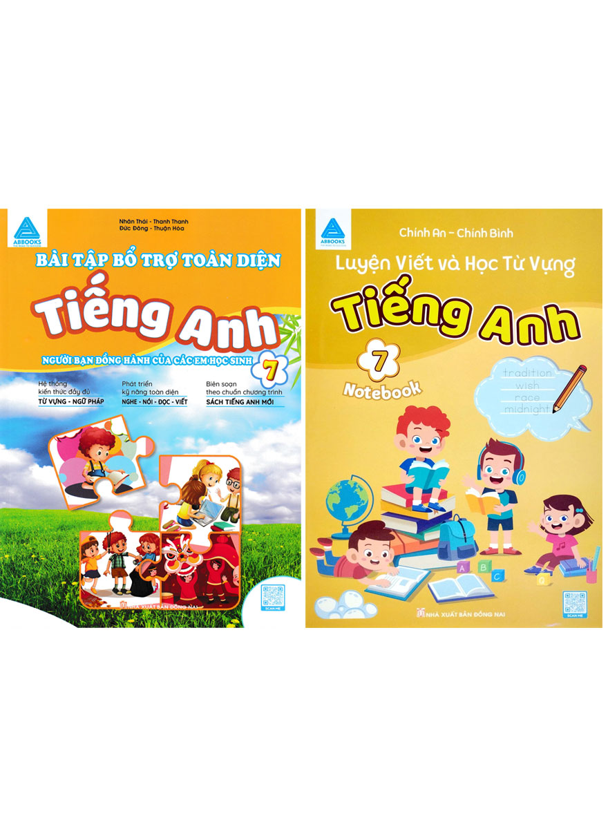 Combo Bài Tập Bổ Trợ Toàn Diện Tiếng Anh + Luyện Viết Và Học Từ Vựng Tiếng Anh Lớp 7 – Notebook (Bộ 2 Cuốn)