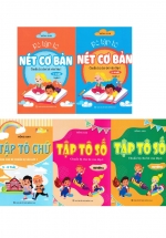 Combo Bé Tập Tô: Nét Cơ Bản + Tập Tô Chữ + Tập Tô Số (Dành Cho Bé 3-4 Tuổi) (Bộ 5 Cuốn)
