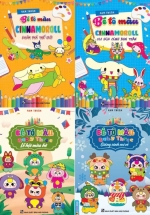 Combo Bé Tô Màu Cinnamoroll + Bé Tô Màu Baby Three (Bộ 4 Cuốn)