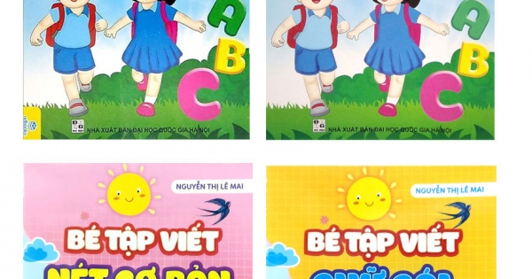 Combo Bộ 4 Cuốn: Bé Tập Viết – Dành Cho Trẻ Mẫu Giáo – Quyển 1+2 + 	Bé Tập Viết Nét Cơ Bản + Bé Tập Viết Chữ Cái – Giúp Bé Tự Tin Vào Lớp 1 (ND)